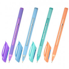 Ручка шариковая масляная BRAUBERG "Extra Glide Soft Pastel", СИНЯЯ, узел 0,7 мм, линия письма 0,35 мм